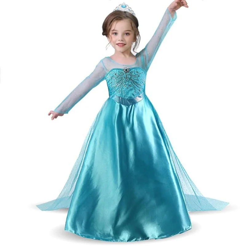 Girls Party Dress Up Princess Costume Kids Halloween Cosplay Costume Baby Girl Princess Dress Christmas Dress