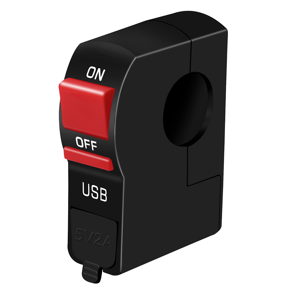 

CS-838A1 Motorcycle Handlebar Headlight Switch USB Charger Power Adapter, 501 Original