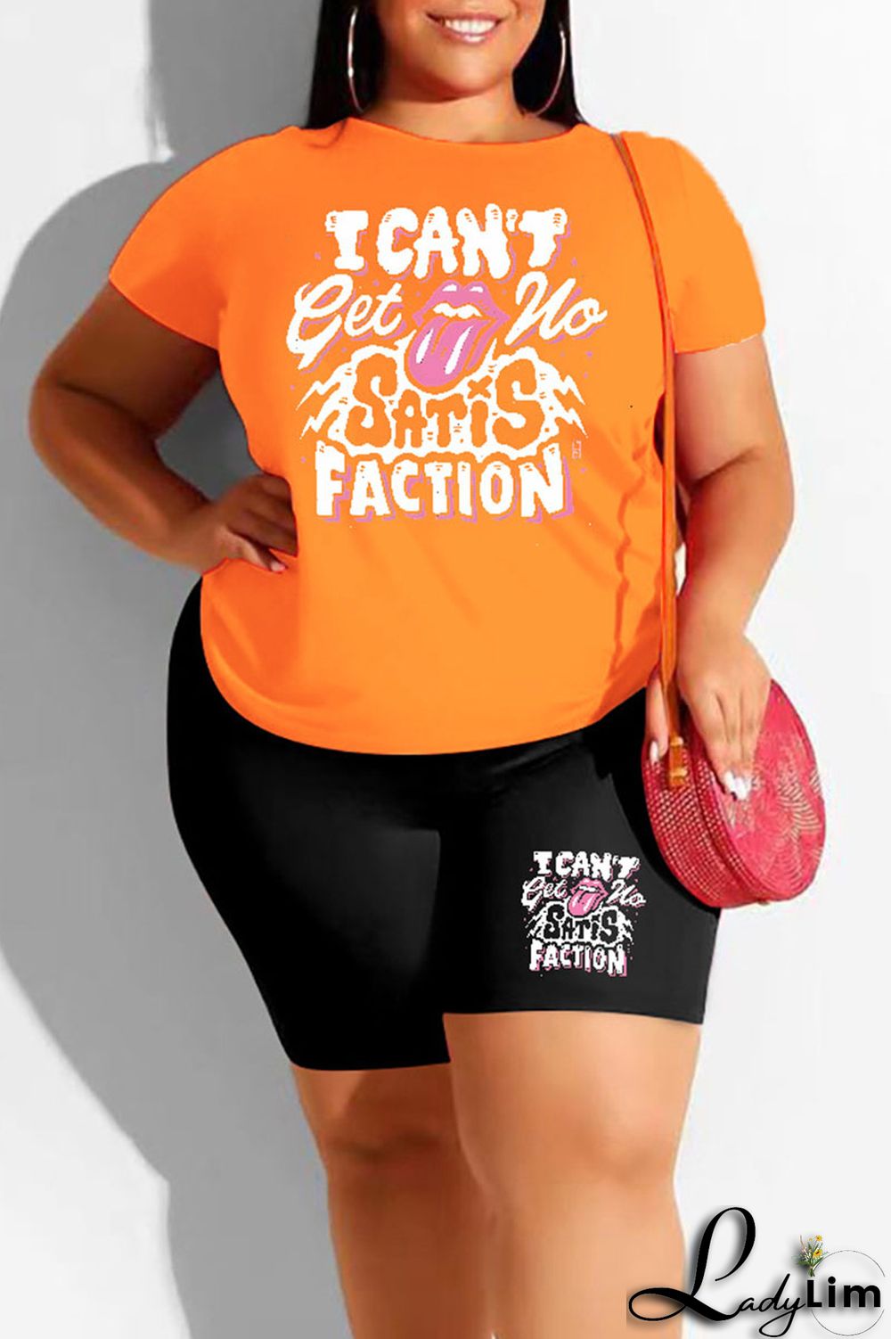 Blue Casual Street Print Patchwork O Neck Plus Size Two Pieces