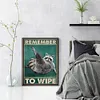 Remember To Wipe-11CT Stamped Cross Stitch 40*55cm tapestrymarket