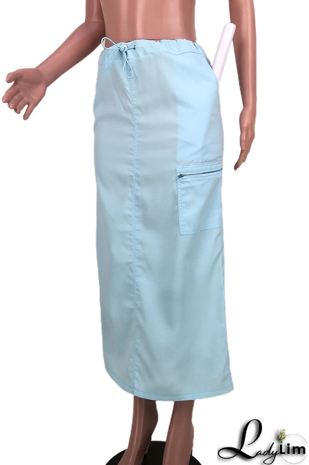 Black Casual Street Solid Patchwork High Waist Straight Solid Color Bottoms