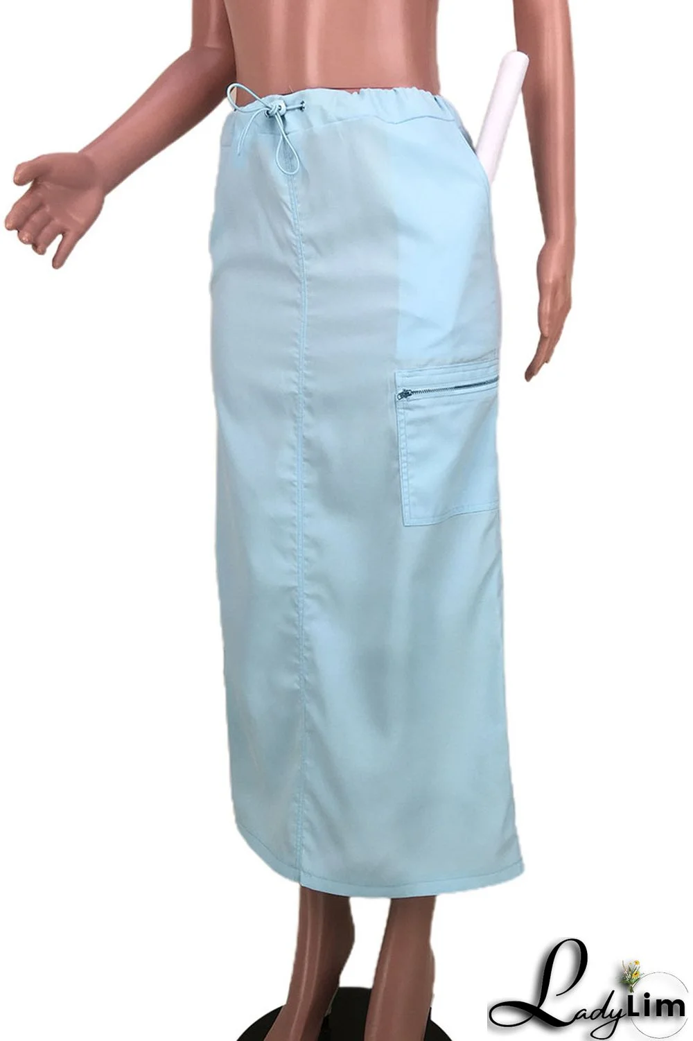 Black Casual Street Solid Patchwork High Waist Straight Solid Color Bottoms