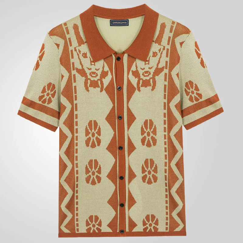 Uveng Uveng Men's New Summer Jack T-Shirts Short-Sleeveed POLO T-Shirts