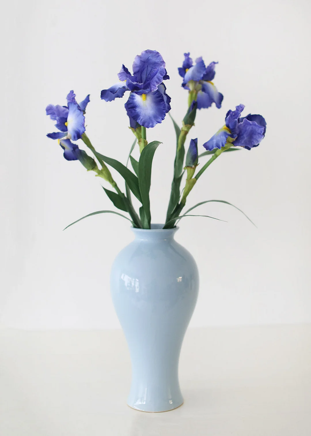 Artificial Bearded Iris in Violet Blue - 32"