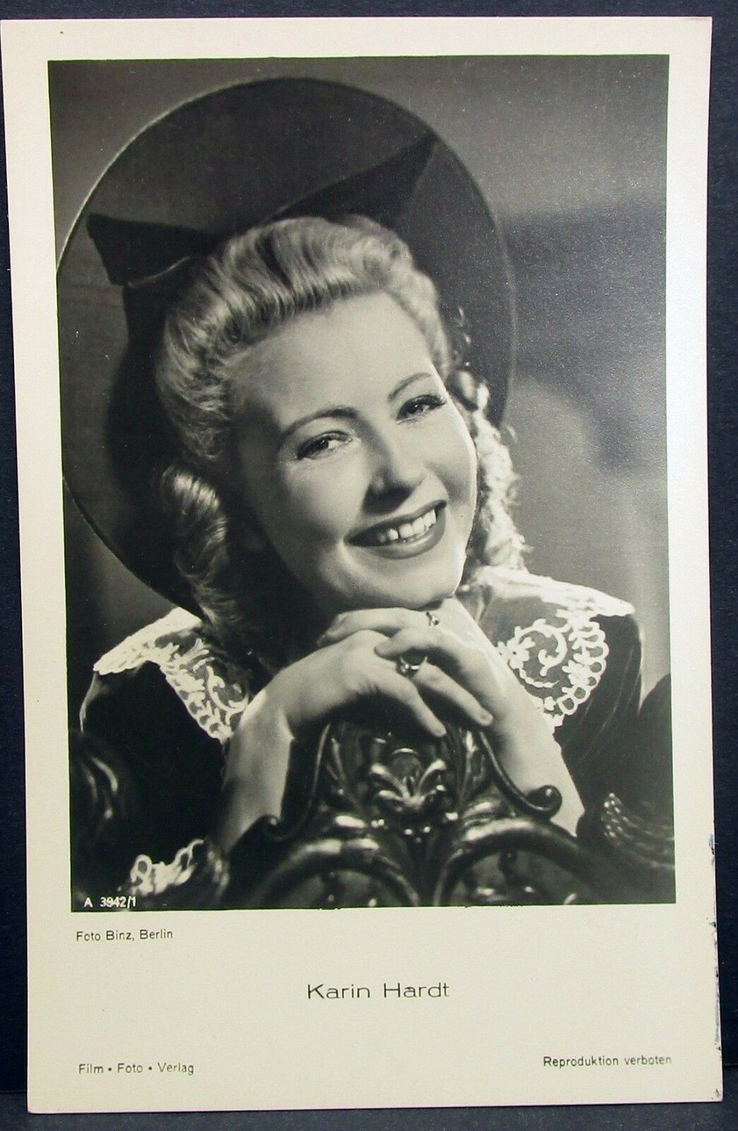 Karin Hardt - Film Photo Poster painting Autogramm-Ak (j-8584