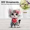 2D Flat DIY Cat Acrylic Shaking Head Diamond Painting Tabletop Ornaments Kit