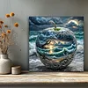 Seaside Crystal Apple-Paint by Numbers Acrylic Painting 40*40cm
