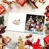 (US Only)6PCS Christmas Penguin DIY Diamond Art Greeting Cards Congratulations Cards