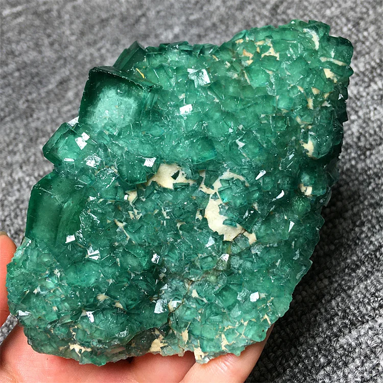 Minerals Stones Natural Green Fluorite Mineral Specimens Cluster Mineral Crystal Specimens Stones and Crystals Healing Crystal Stones Decoration