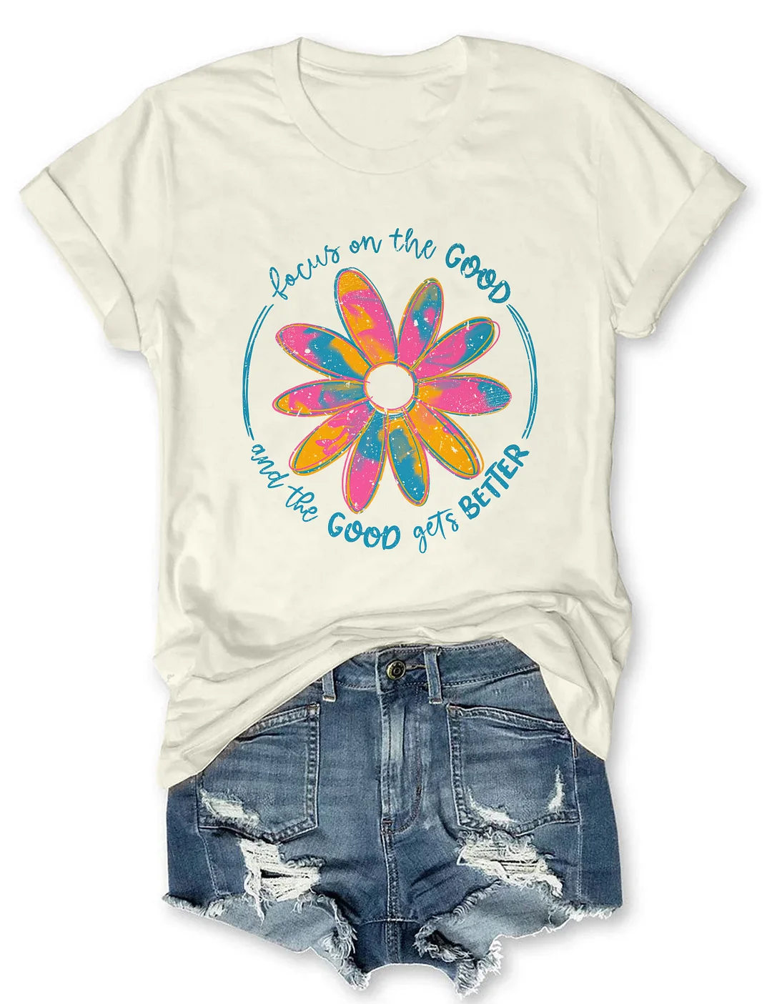 Focus On The Good Boho Hippie T-shirt