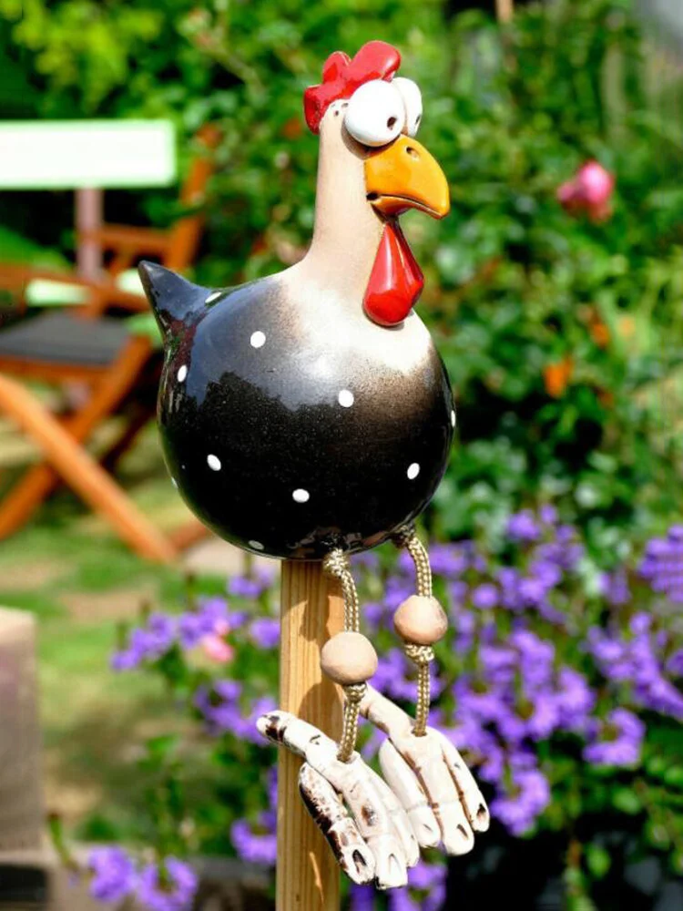 Chicken Decor Outdoor Garden Statues Sculptures