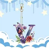 1Pc DIY Diamond Painting Lettter Keychain