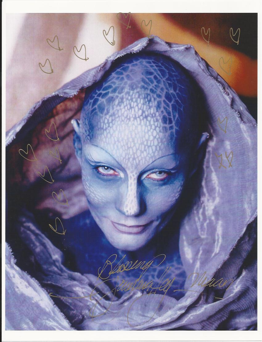 Virginia Hey - Farscape signed Photo Poster painting