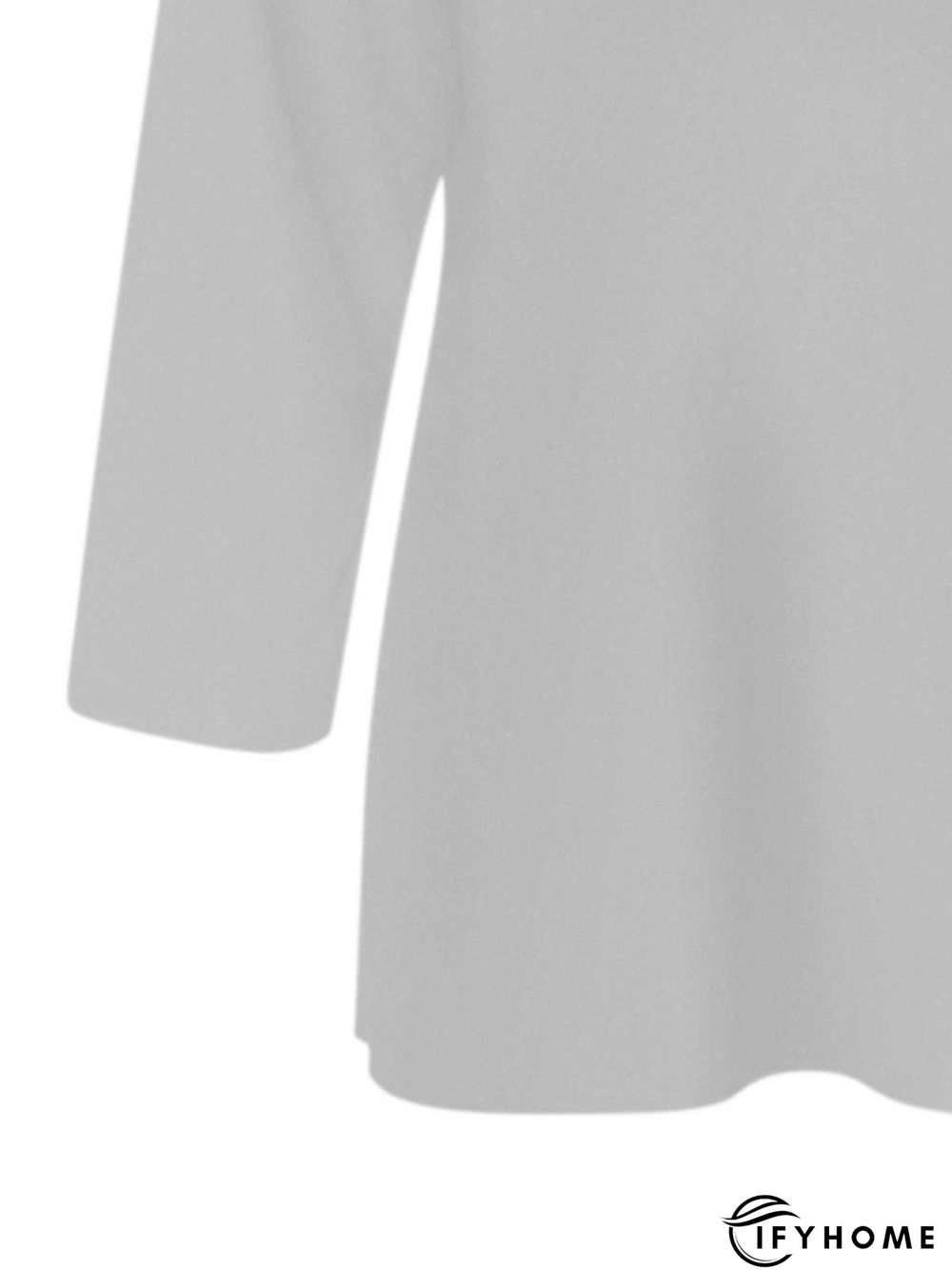 Casual Plain Boat Neck Long Sleeve Shirt | IFYHOME