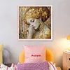 Gloden Woman-14CT Stamped Cross Stitch 50*50cm tapestrymarket