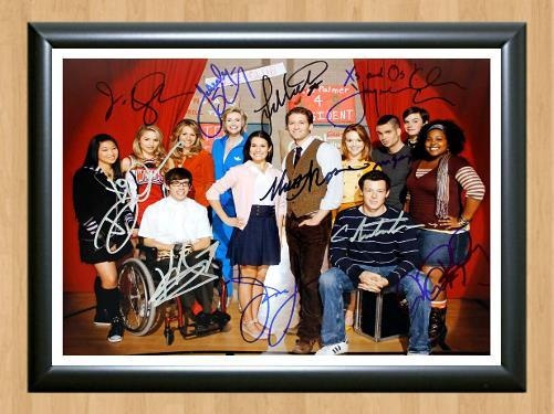 Glee Cast Signed Autographed Photo Poster painting Poster Print Memorabilia A3 Size 11.7x16.5