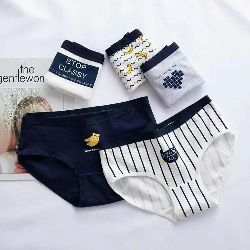 New 5pcs Teenage Flamingos Underpants Young Girl Briefs Comfortable Cotton Panties Kids Underwear