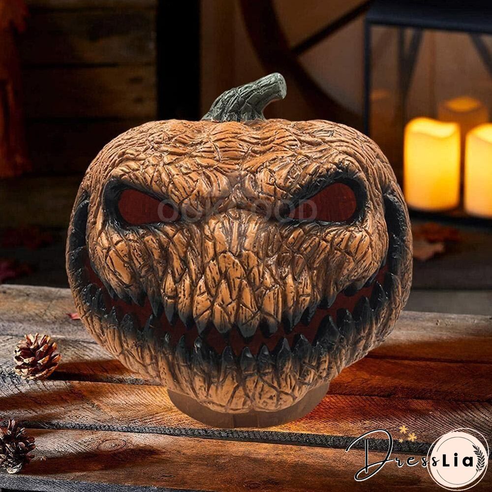 Light-up Evil Pumpkin For Halloween Decoration