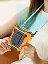 Portable Waist Fan USB Rechargeable Clip on Wearable Belt Shirt Body Neck Fan