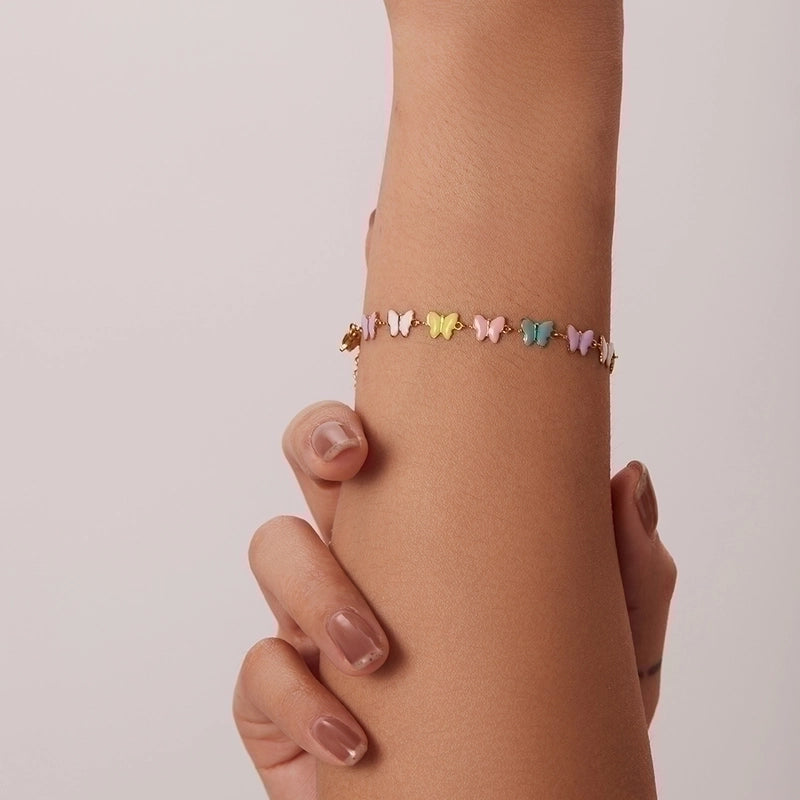 Fashion Butterfly 304 Stainless Steel Bracelets In Bulk