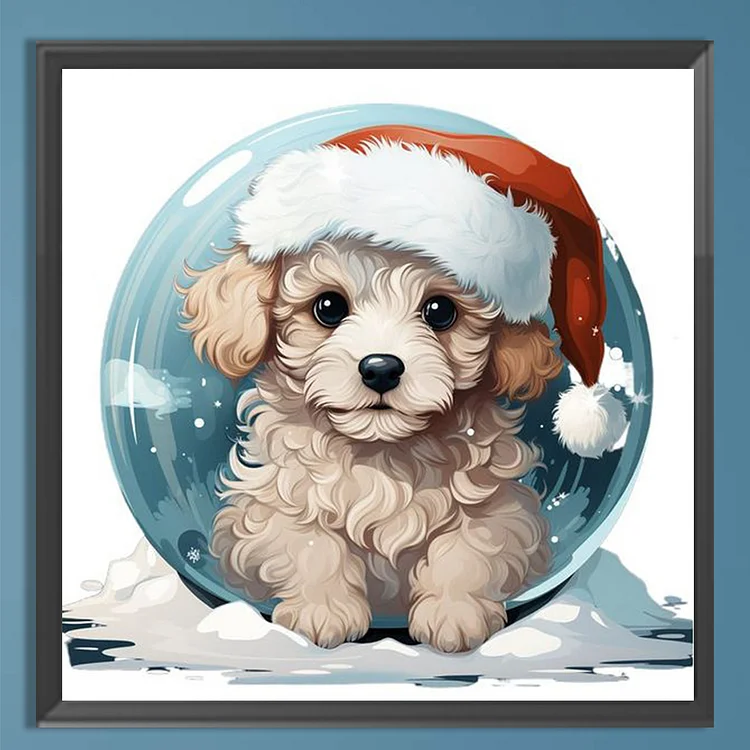 Snow Puppy 30*40cm(canvas) full round drill diamond painting