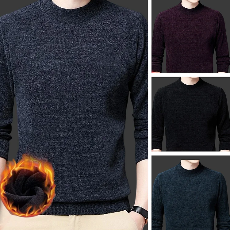 👔Thermofutter-Pullover mit Stehkragen f&uuml;r Herren🔥
