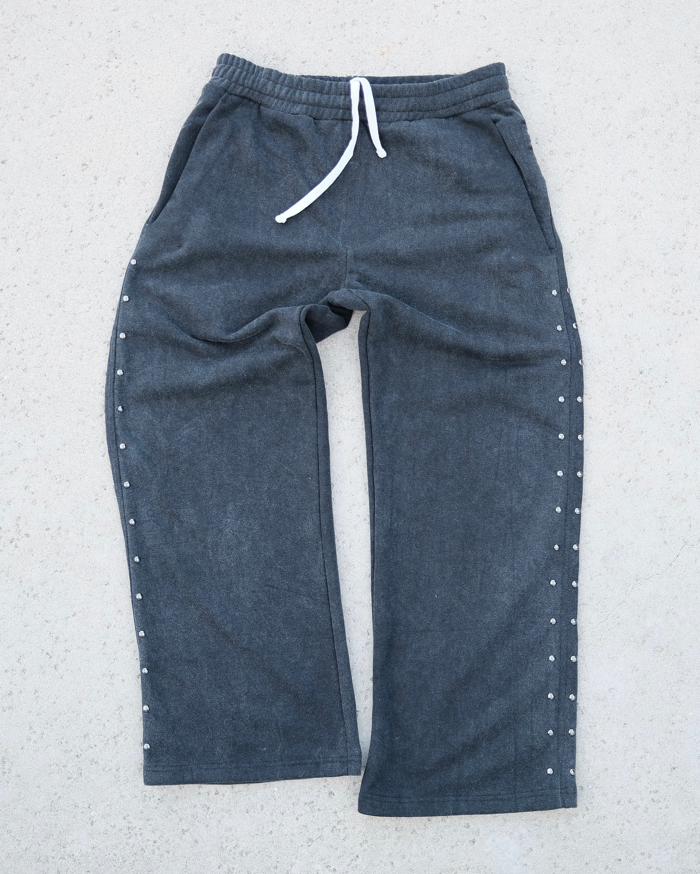 Plus Size Men's Daily Casual Versatile 3d Nail Blue Sweater Pants