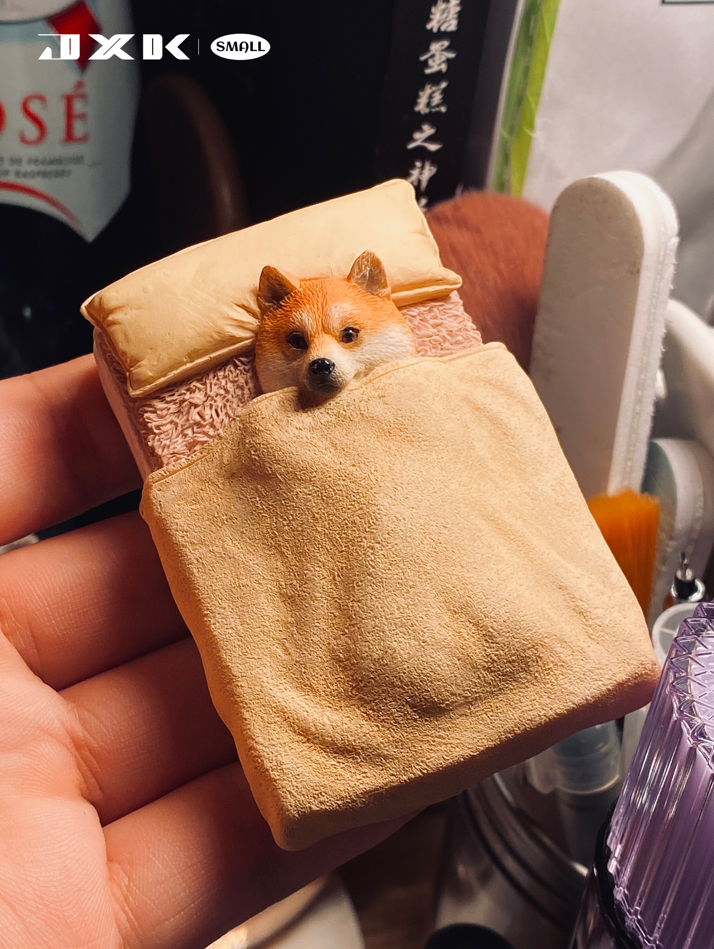 Official Genuine Single Dog Action Figure Blanket Cover Sleeping Shiba Inu Soothing Hand Craft Decor Gift