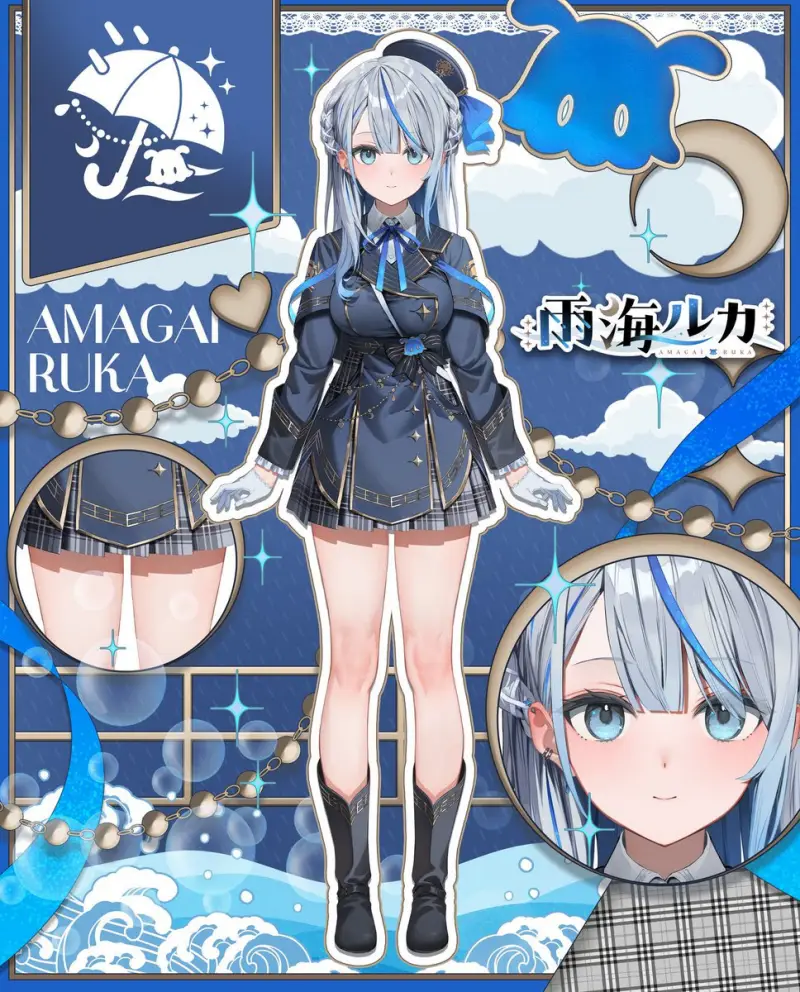 [Deposit Poll] Wetrose Vtuber Amagai Ruka Cosplay Costume