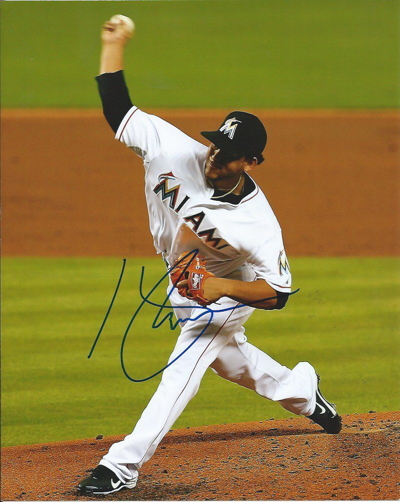 HENDERSON ALVAREZ signed autographed MIAMI MARLINS 8x10 Photo Poster painting NO HITTER w/COA