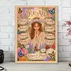 Floral Arch Curly Hair Lady Special Shaped 5D DIY Partial Drill Diamond Painting Kits for Adults Beginners Home Decor Diamond Dots Paintings Diamond Art Kit 11.81x15.75inch
