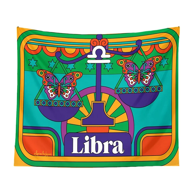 Tarot Astrology Tapestry Wall Hanging Constellation Hippie Decor Trippy Divination Beach Mat Sun Moon Wall Decor Boho INS Print