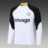 2023/2024 Chelsea Half-Pull Training Suit White Football Shirt 1:1 Thai Quality Set