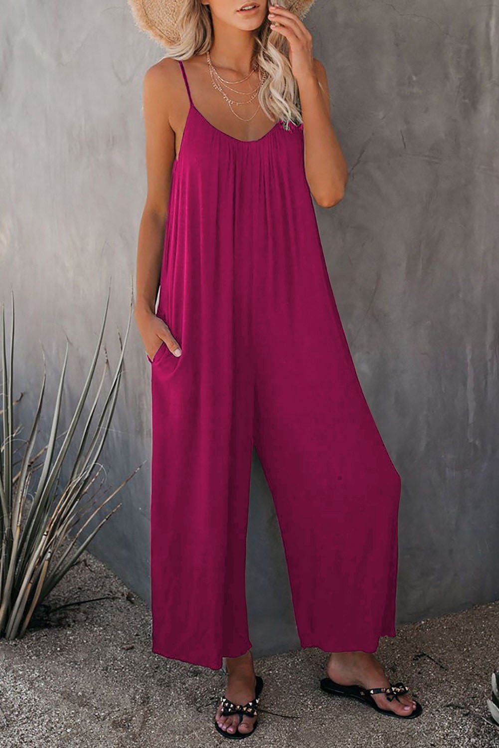 🔥Hot Sale 49% off 🔥Ultimate Flowy Jumpsuit with Pockets Buy 2 Extra 10% OFF