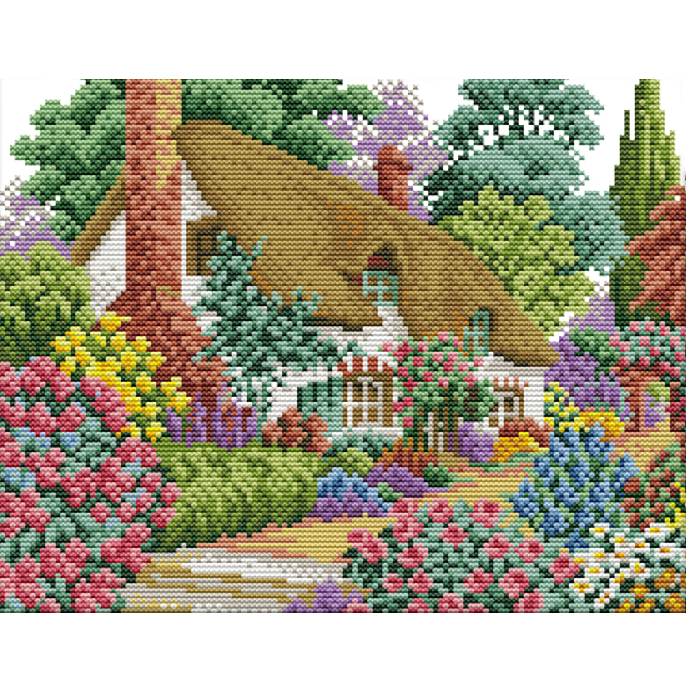 

Lodge - 11CT Stamped Cross Stitch - 42*35CM, 501 Original