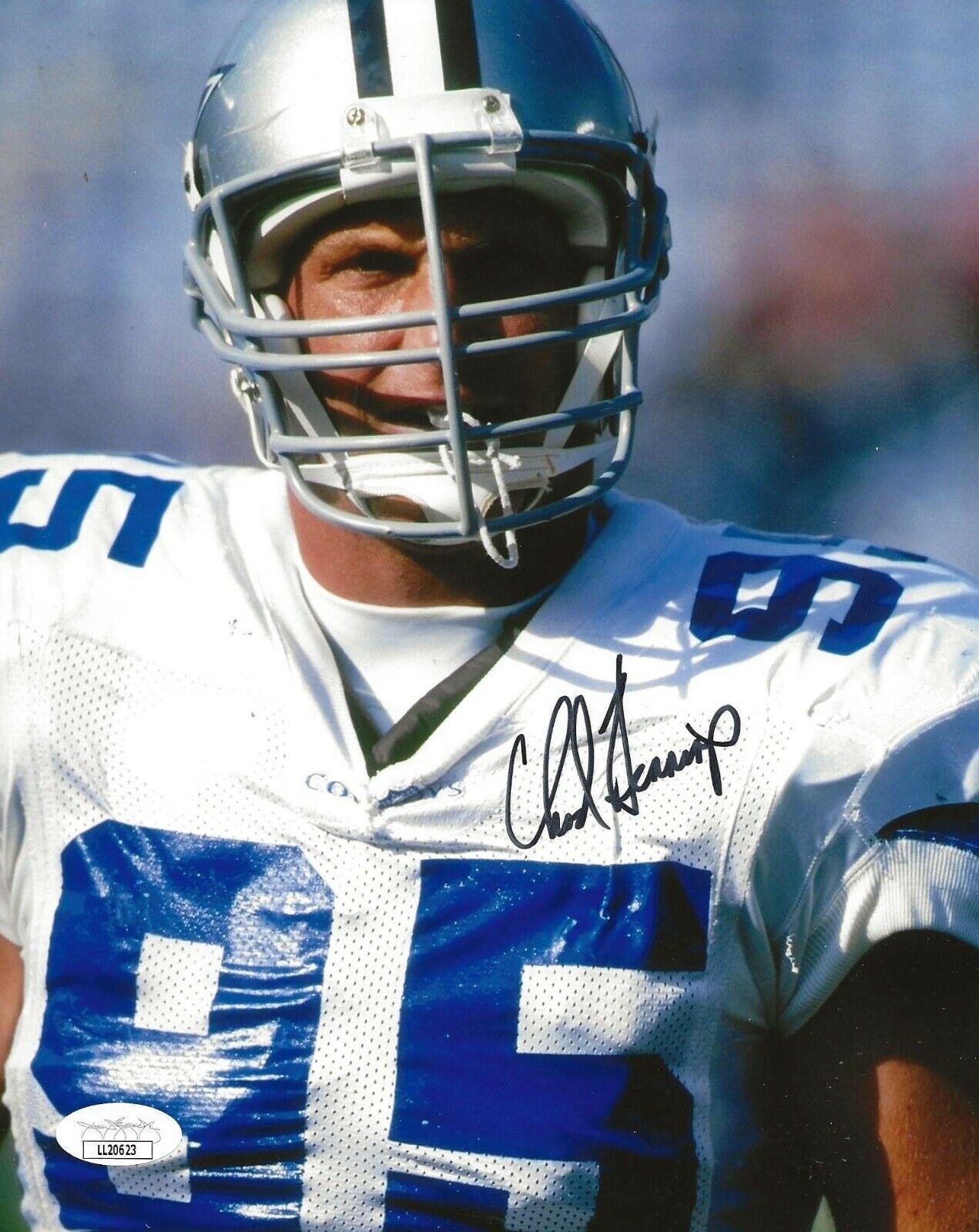 Chad Hennings signed Dallas Cowboys 8x10 Photo Poster painting autographed 3 JSA