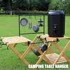 Outdoor Table Hanging Rod Portable Camping Picnic BBQ Hiking Storage Rack