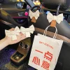 Elegant BowKnot Design PU Leather Car Used Backseat Hooks Hanger