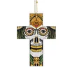 Diamond painting Wooden Pendant - Cross