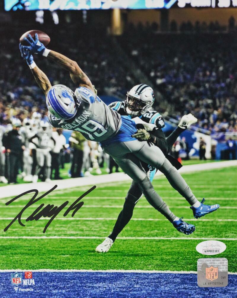 Kenny Golladay Signed Detroit Lions 8x10 TD Catch FP Photo Poster painting - JSA W Auth *Black