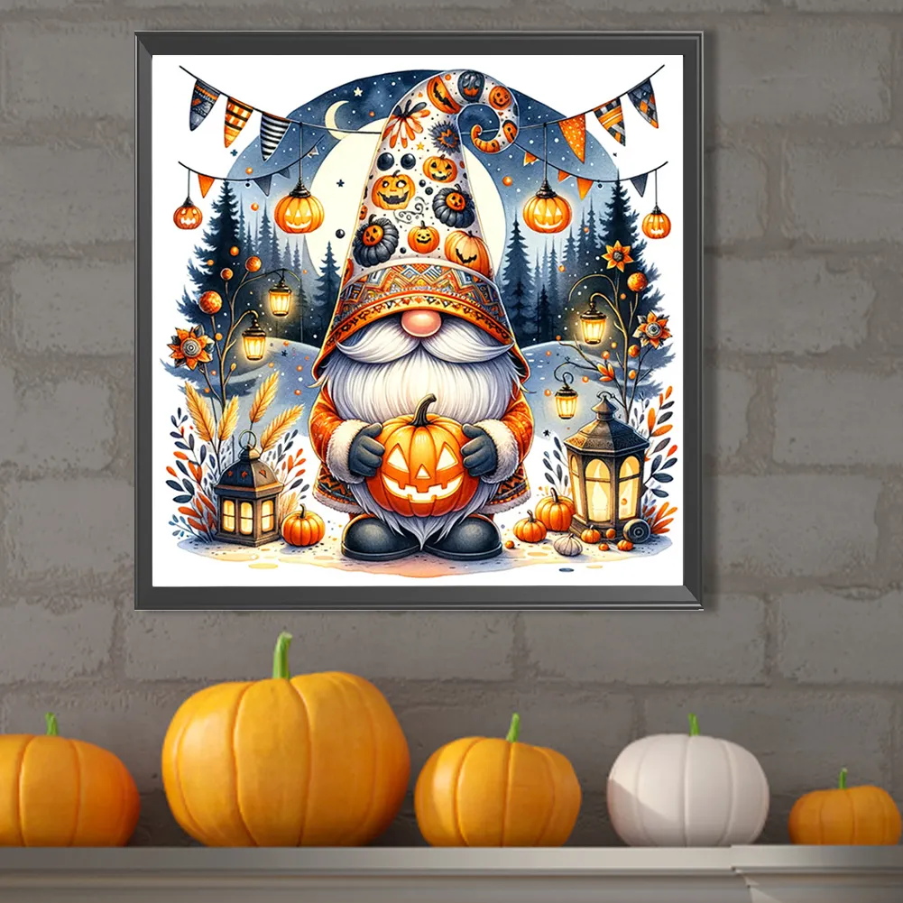 Partial AB Diamond Painting - Full Round Drill - Halloween Goblin(Canvas|45*45cm)