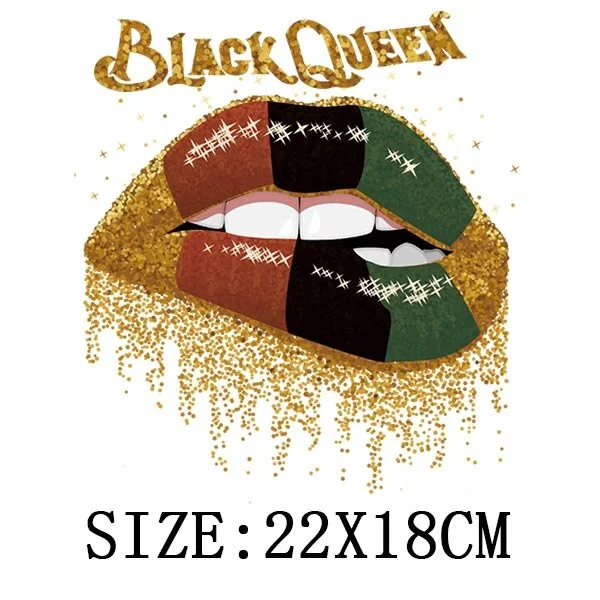 Beautiful Lip Thermal Stickers On T-shirt DIY Washable Patches On Clothes Sex Design  Iron On Transfers On Hoodies Bag Appliqued