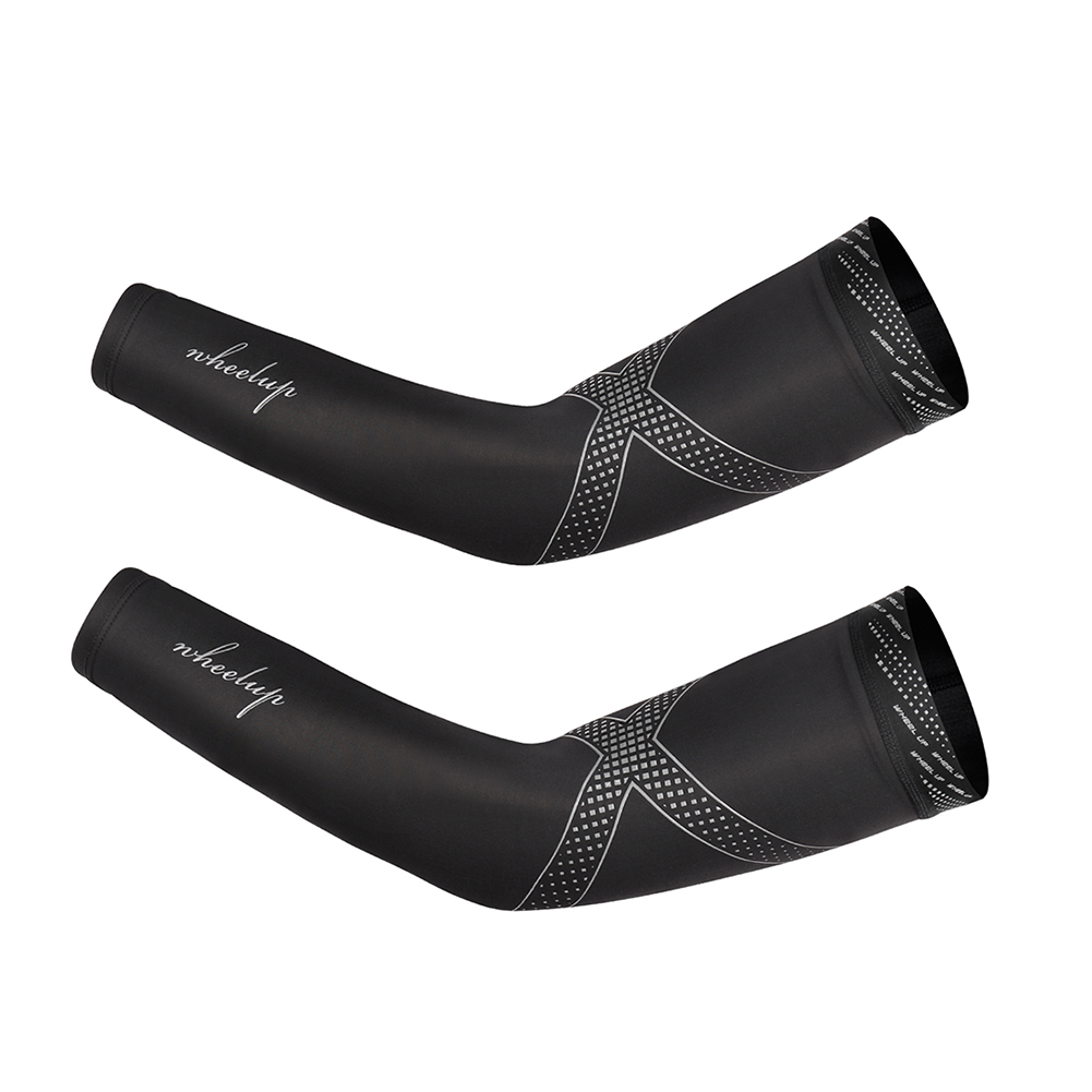 

Wheel Up Ice Silk Cycling Arm Sleeves Print Anti-UV Cooling Elbow Cover, 501 Original