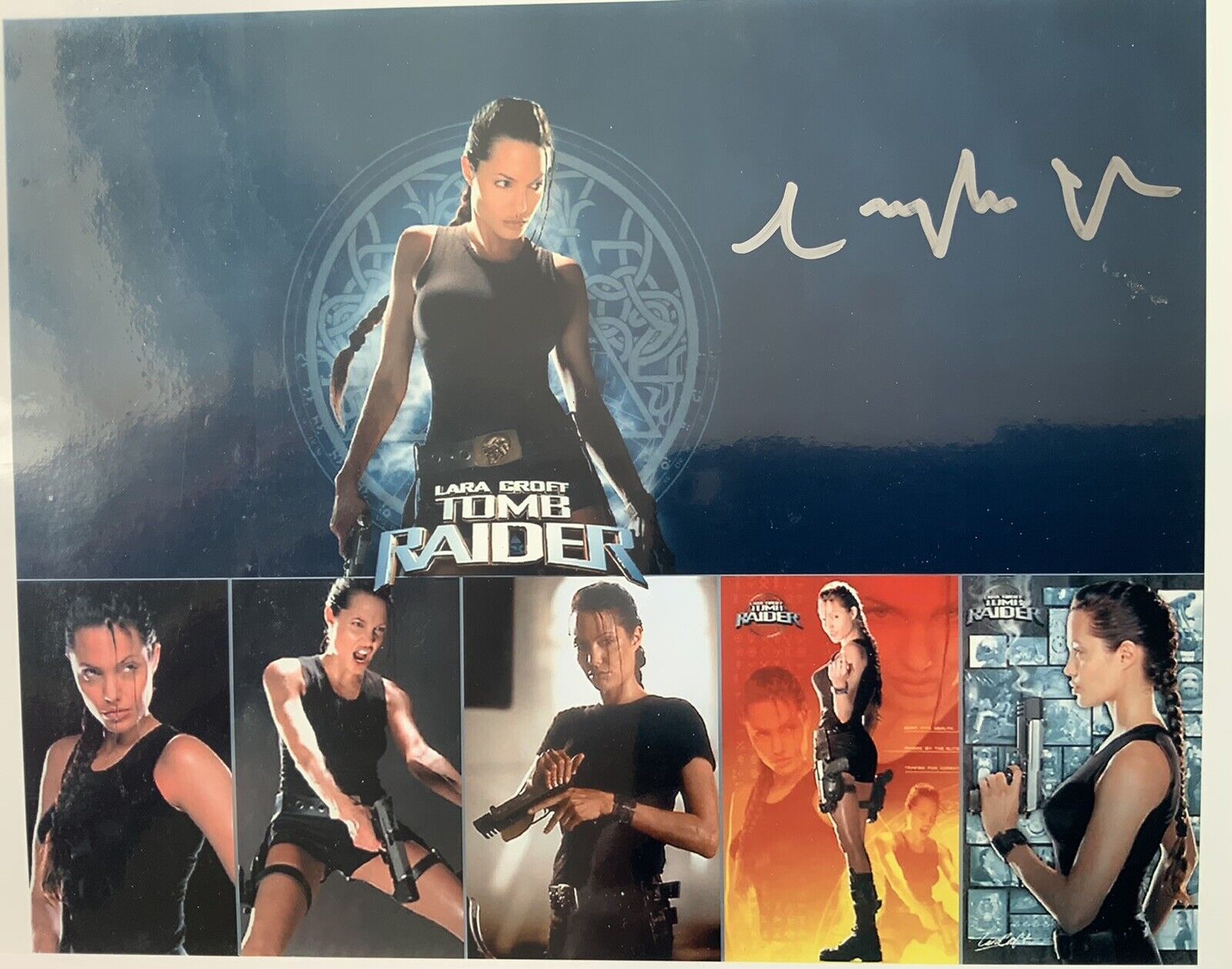 SIGNED ANGELINA JOLIE TOMB RAIDER