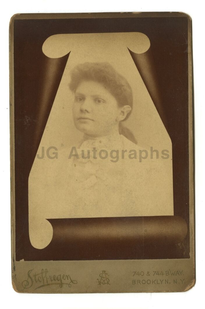 19th Century Fashion - Original Cabinet Card Photo Poster painting - Brooklyn, NY