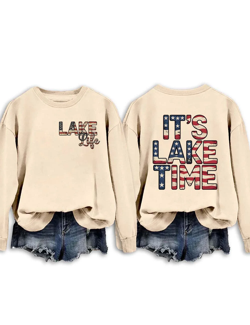 It's Lake Time 4th Of July Sweatshirt