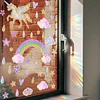 Magical Unicorn Rainbow Stars Window Static Sticker Home Decor