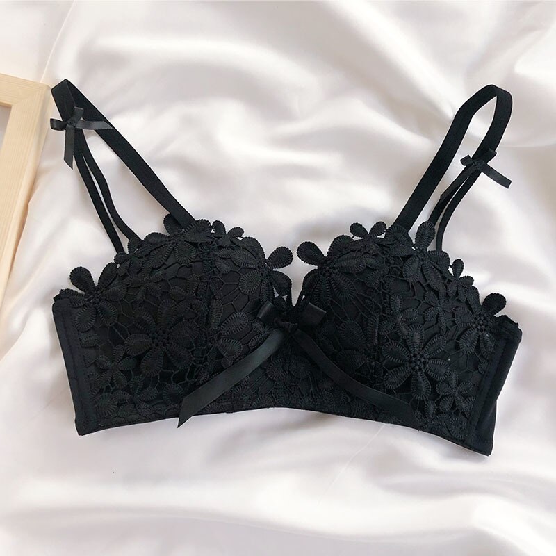 Ddmcloud Seamless Sexy Lingerie for Women Push Up Bra Elegant Embroidery Floral Bralette Brasieres Para Mujer Sujetadores Lenceria