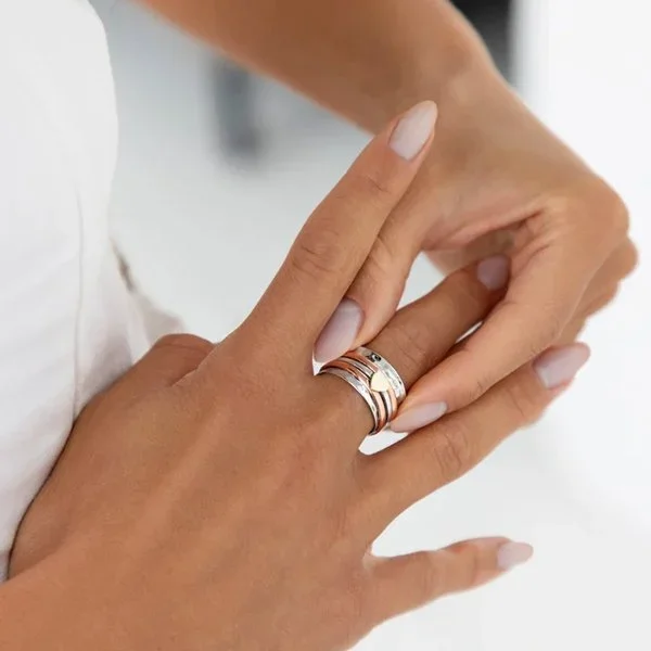 Igorousinel Self Love Spinner Heart Ring