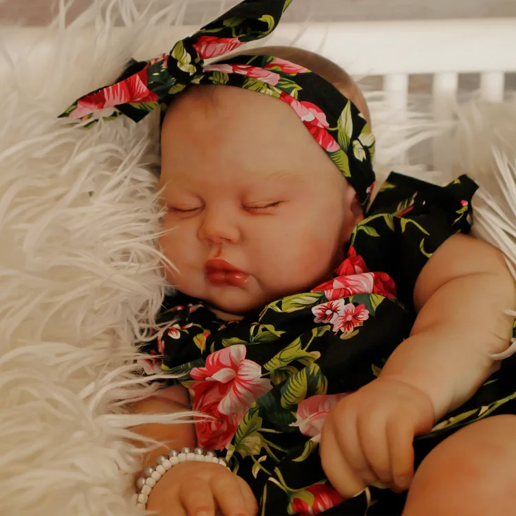 [New] 20" Sleeping Reborn Girl Cute Truly Handmade Reborn Doll Named Dadirla Rebornartdoll® RSAW-Rebornartdoll®